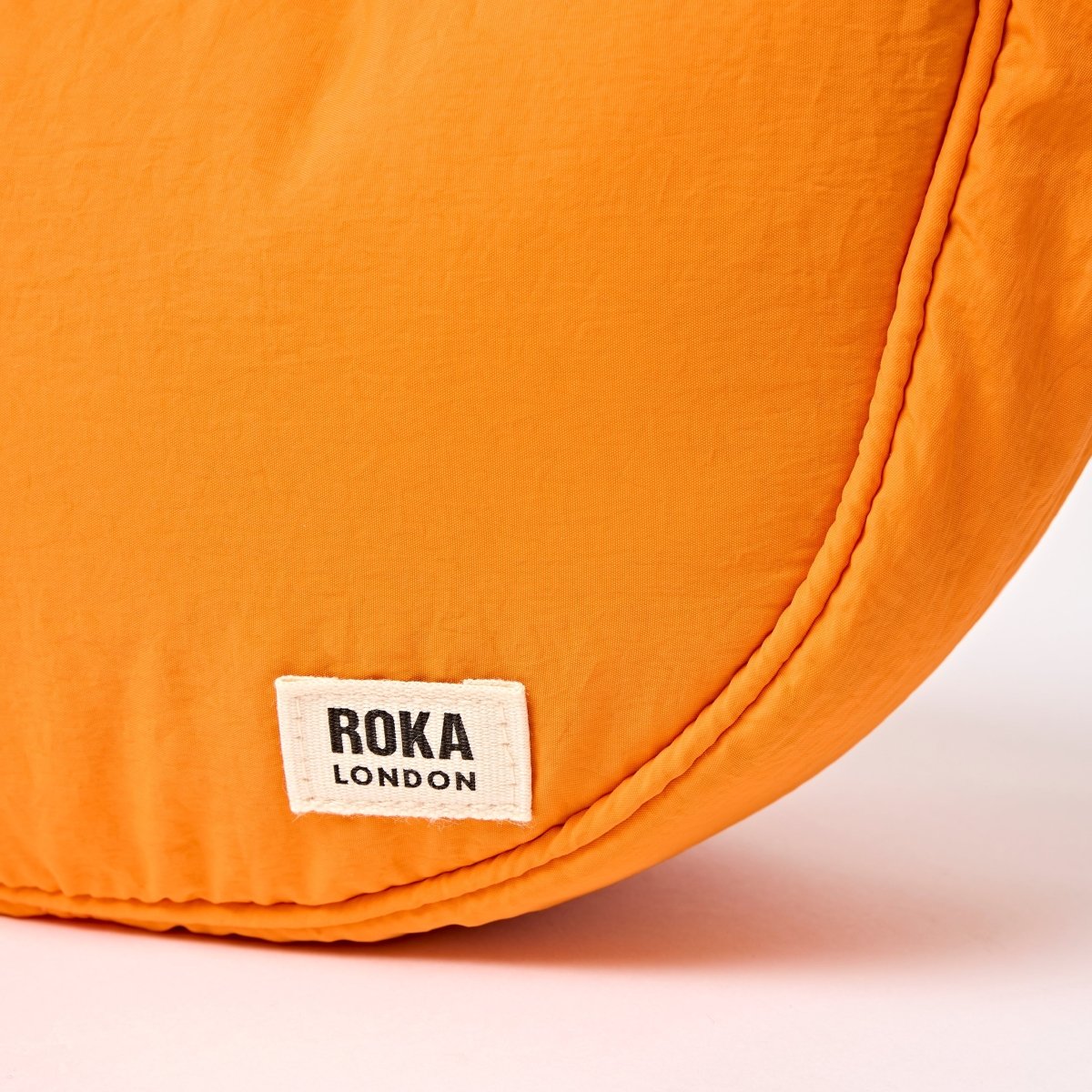 Farringdon Half Moon Bag in Jaffa Orange - RUTHERFORD & Co