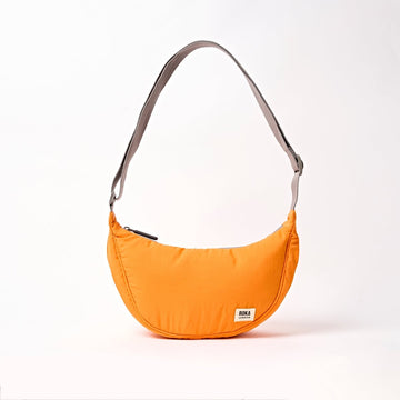 Farringdon Half Moon Bag in Jaffa Orange - RUTHERFORD & Co