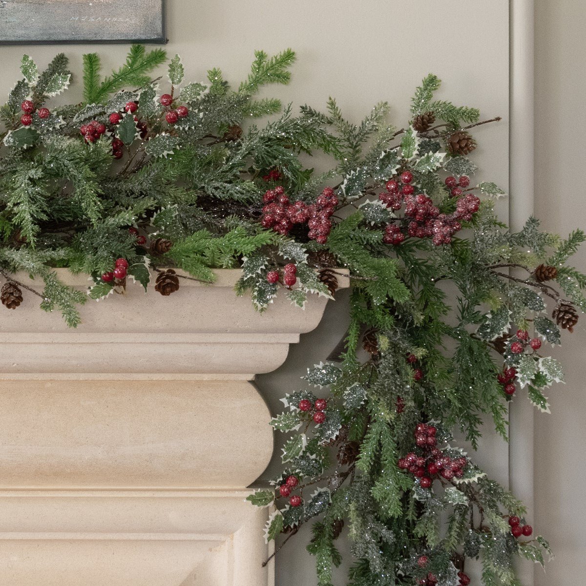 Faux Folkingham Sparkle Garland - RUTHERFORD & Co