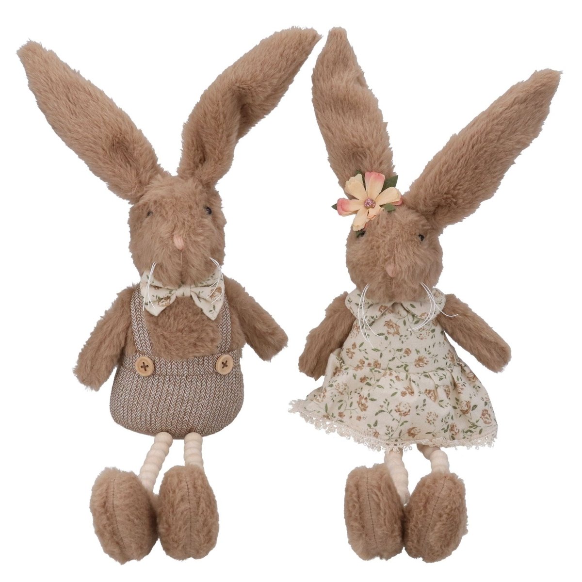 Faux Fur Shelf Sitter 50cm - Boy/Girl Bunny - RUTHERFORD & Co