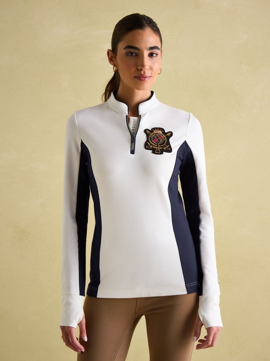 Faymere Cream Embellished Long Sleeve Top - RUTHERFORD & Co
