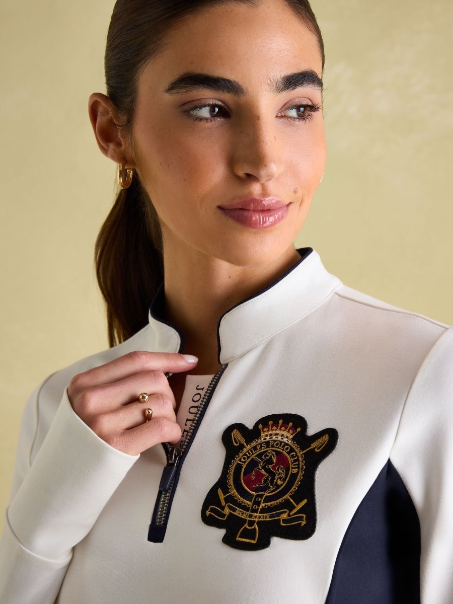 Faymere Cream Embellished Long Sleeve Top - RUTHERFORD & Co