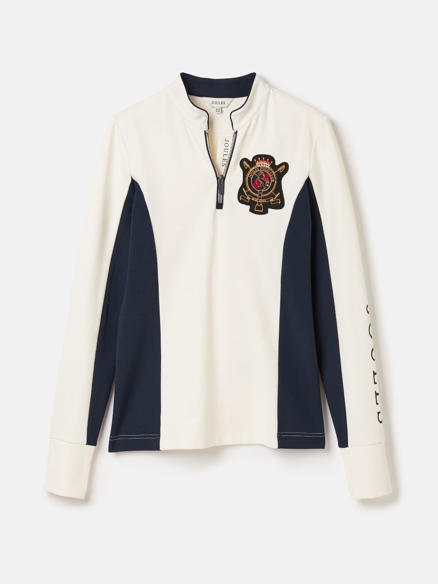 Faymere Cream Embellished Long Sleeve Top - RUTHERFORD & Co