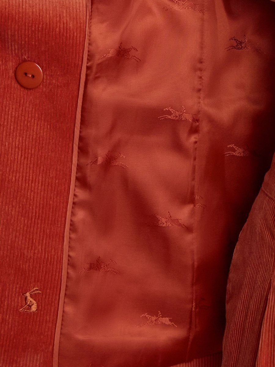 Fernhill Orange Corduroy Double Breasted Blazer - RUTHERFORD & Co