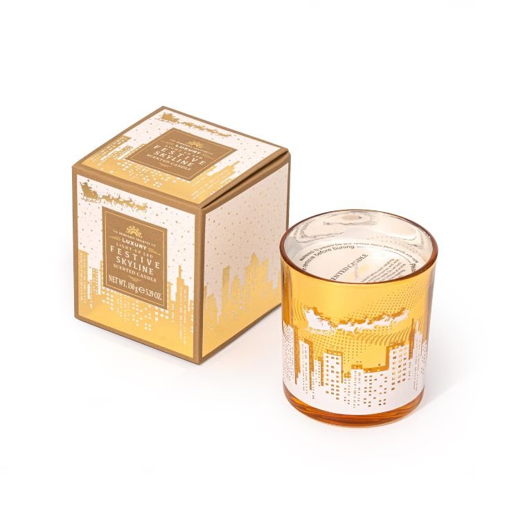 Festive Skyline LED Candle Vanilla 150g - RUTHERFORD & Co