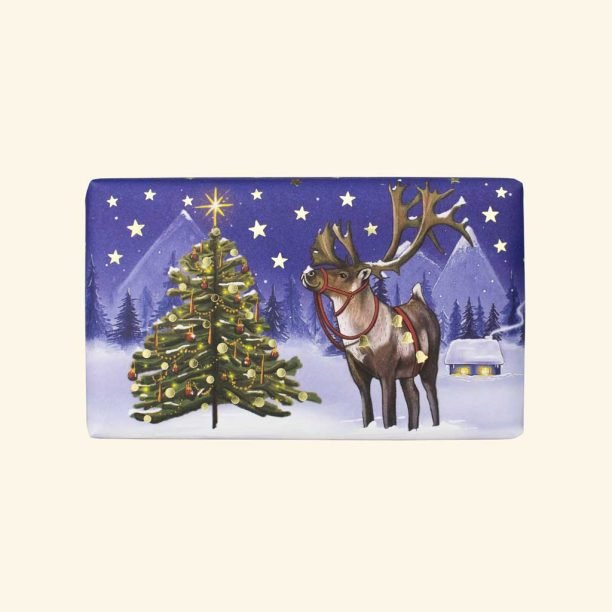 Festive Soap Bar 190g - Christmas Reindeer - RUTHERFORD & Co