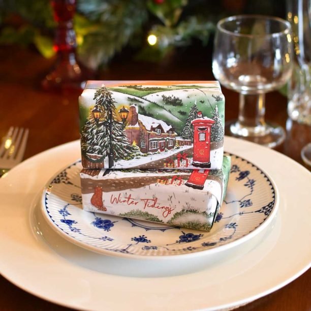 Festive Soap Bar 190g - Countryside In Winter - RUTHERFORD & Co