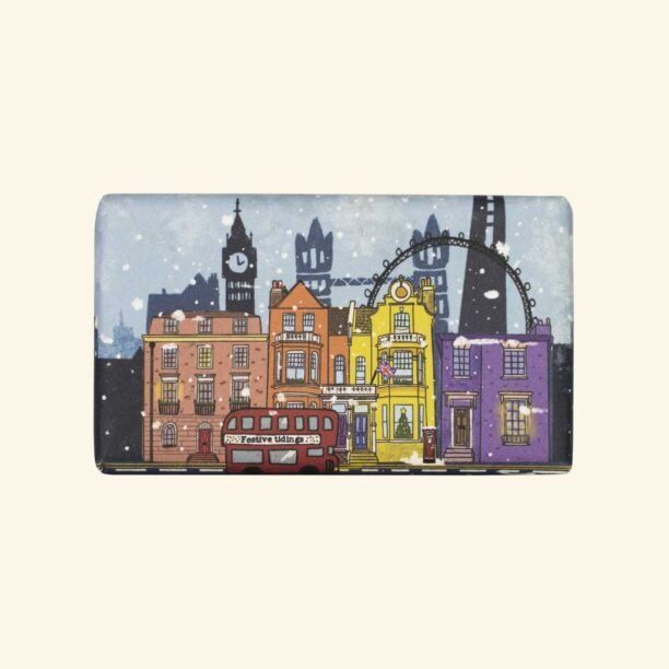 Festive Soap Bar 190g - London in Winter - Winter Flowers - RUTHERFORD & Co