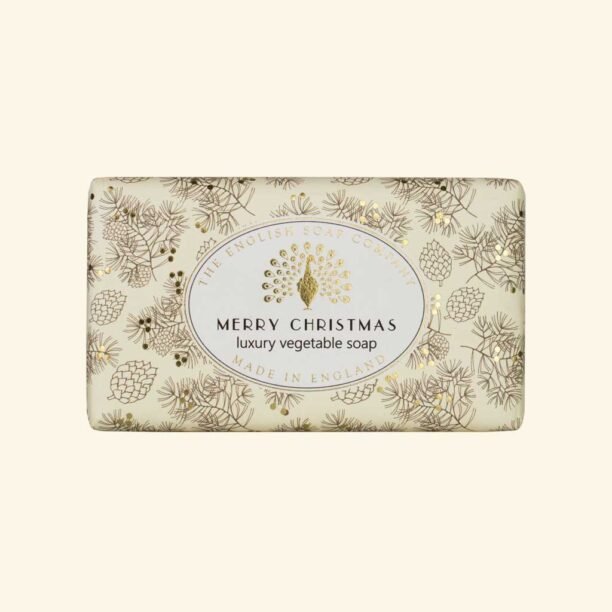 Festive Soap Bar 190g - Merry Christmas - Christmas Greenery - RUTHERFORD & Co