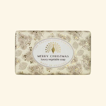 Festive Soap Bar 190g - Merry Christmas - Christmas Greenery - RUTHERFORD & Co
