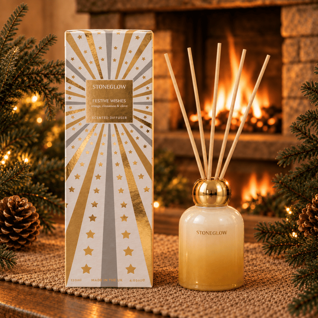 Festive Wishes Reed Diffuser 120ml - RUTHERFORD & Co