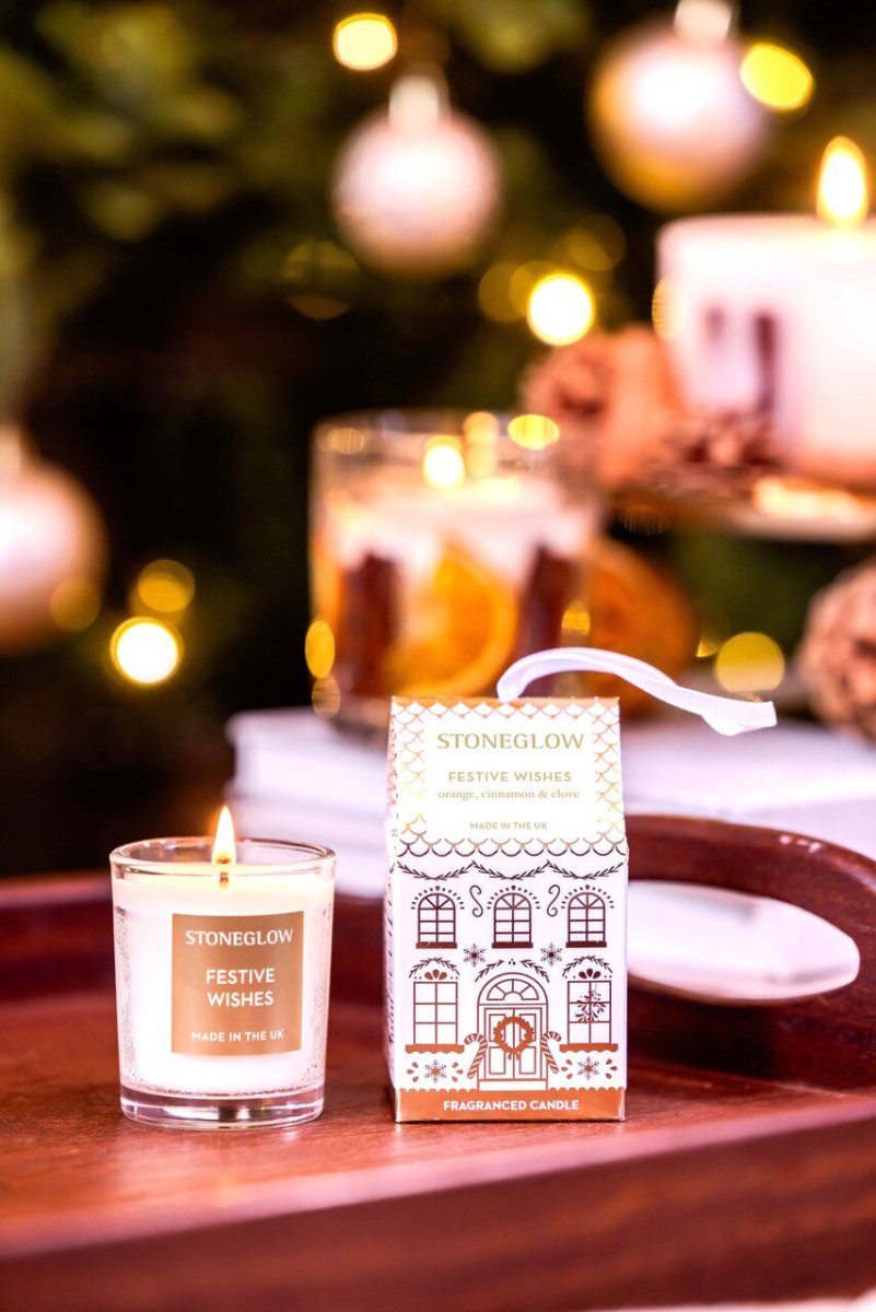 Festive Wishes Votive Candle - RUTHERFORD & Co