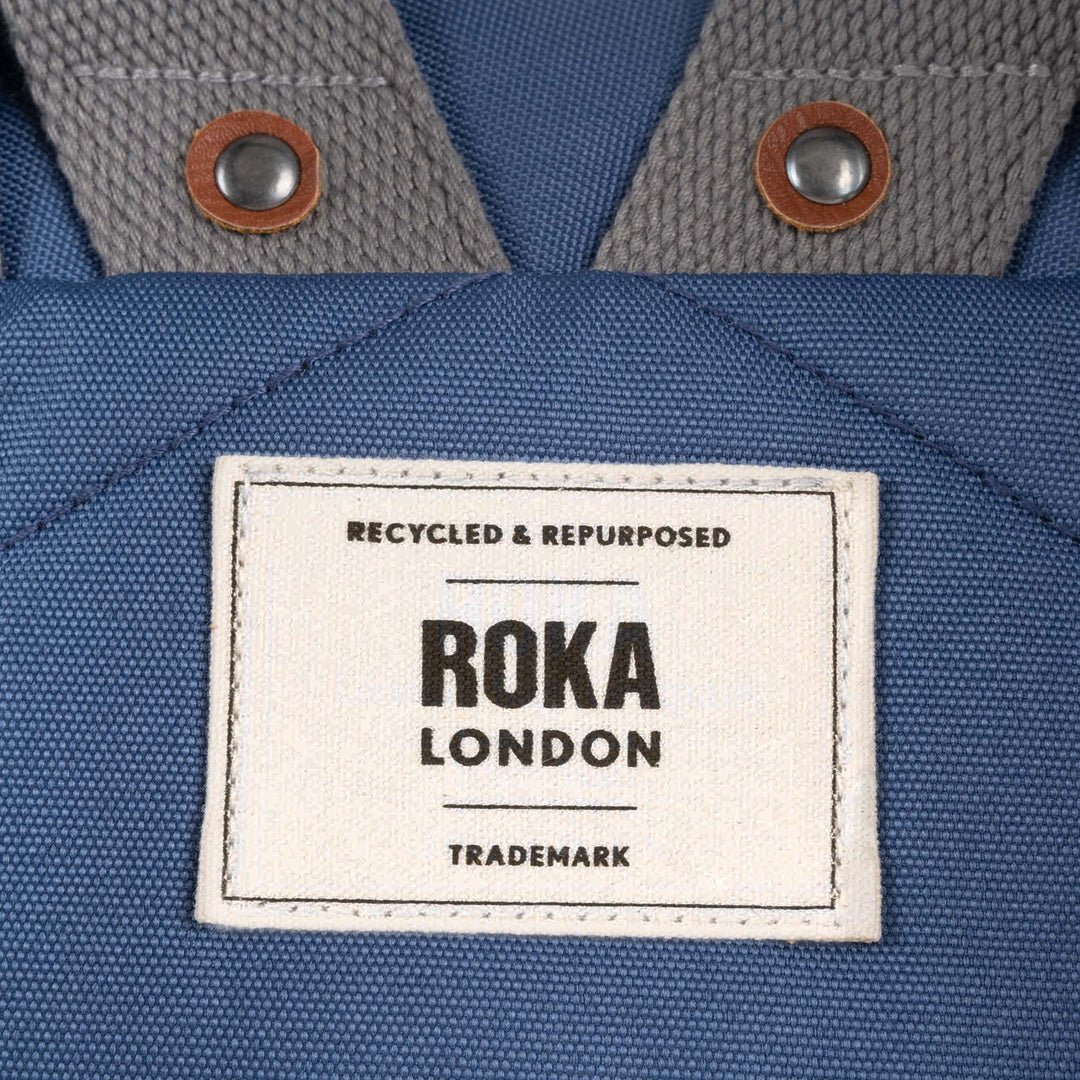 FINCHLEY A RECYCLED CANVAS/BURNT BLUE/SMALL - RUTHERFORD & Co