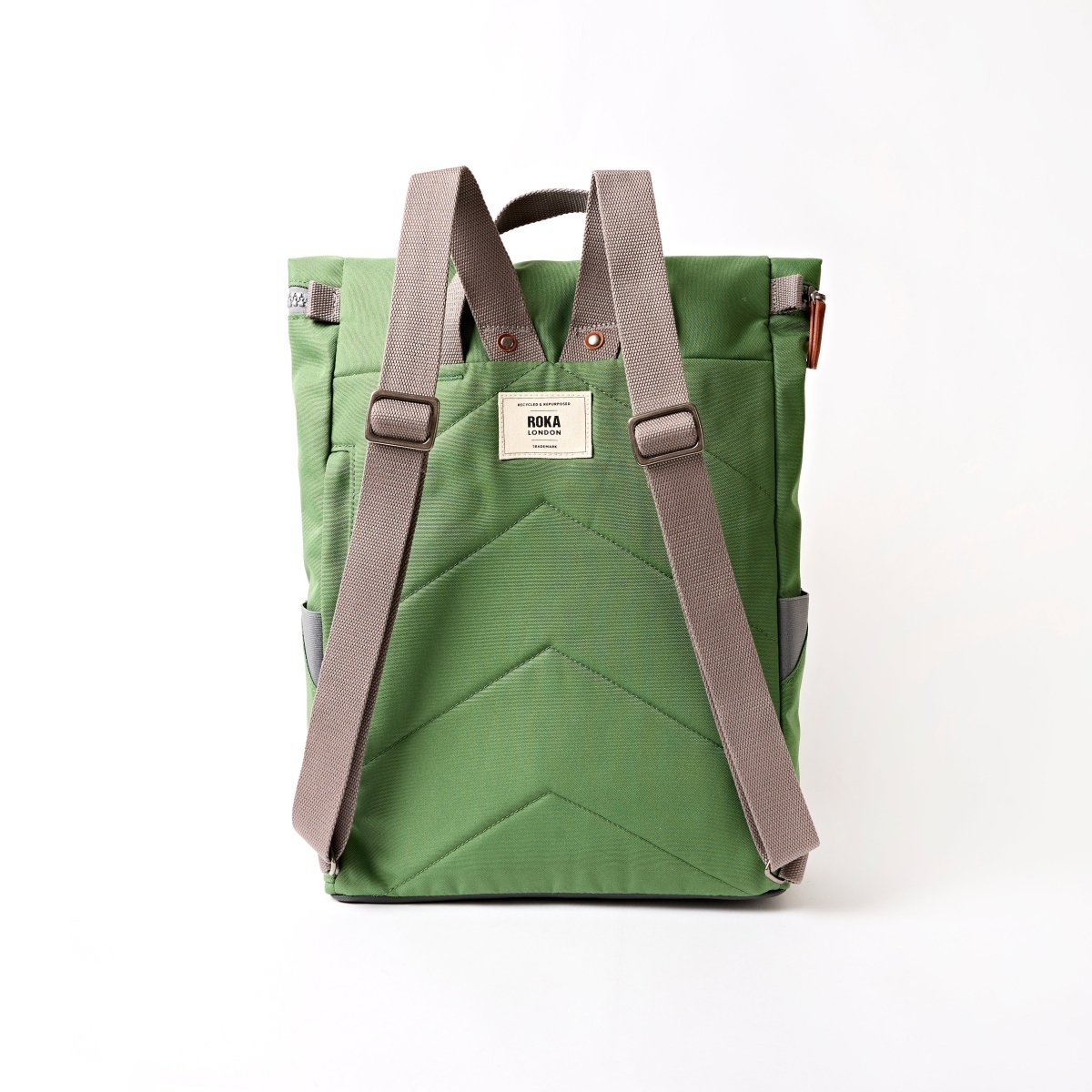 Finchley Backpack Small Recycled Canvas - Artichoke - RUTHERFORD & Co