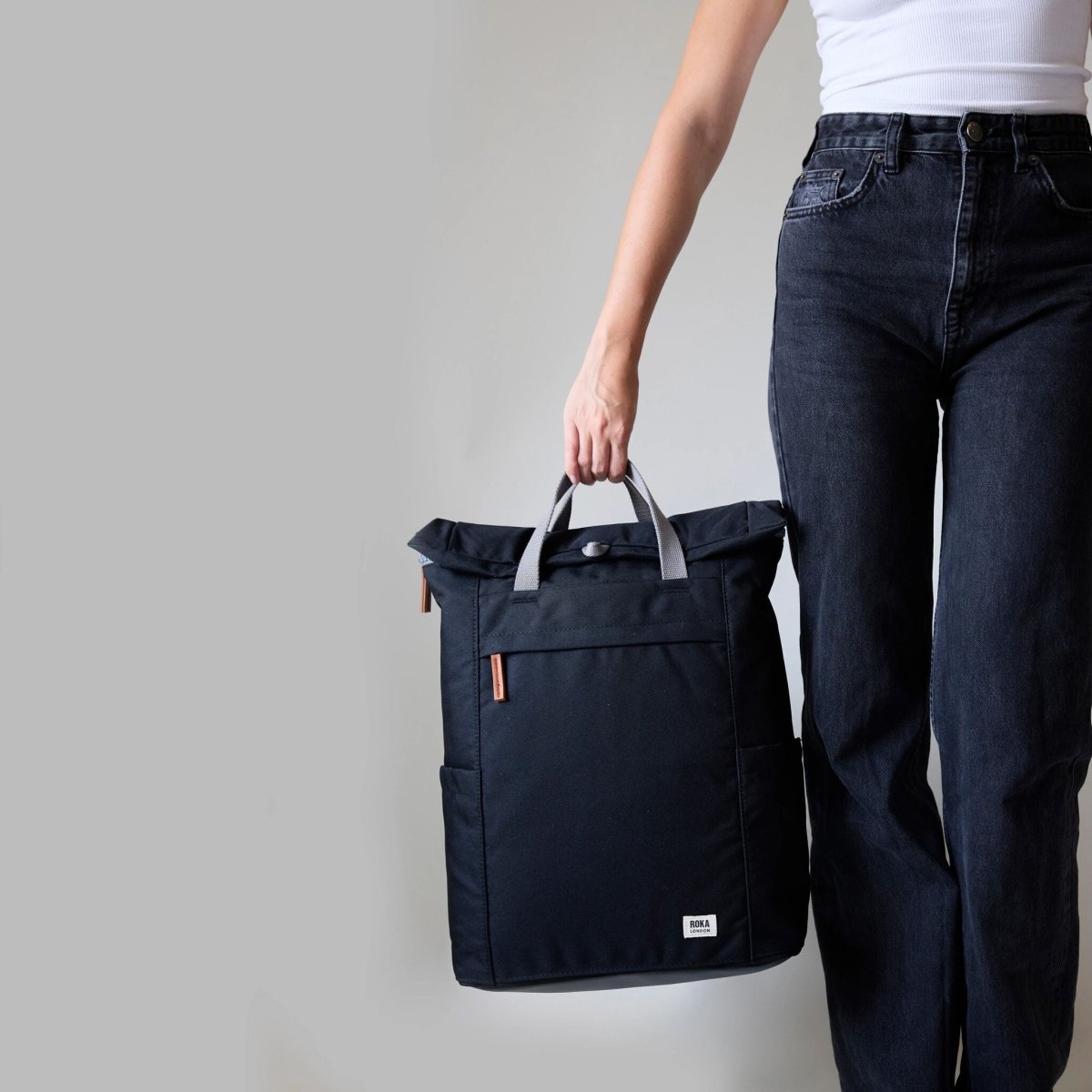 Finchley Backpack Small Recycled Canvas - Atomic Orange - RUTHERFORD & Co