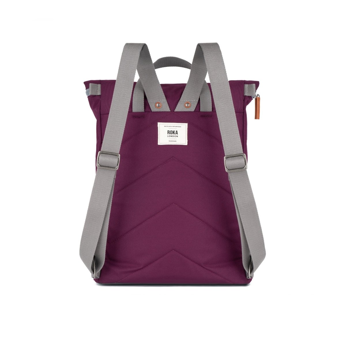 Finchley Backpack Small Recycled Canvas - Cherry Lacquer - RUTHERFORD & Co