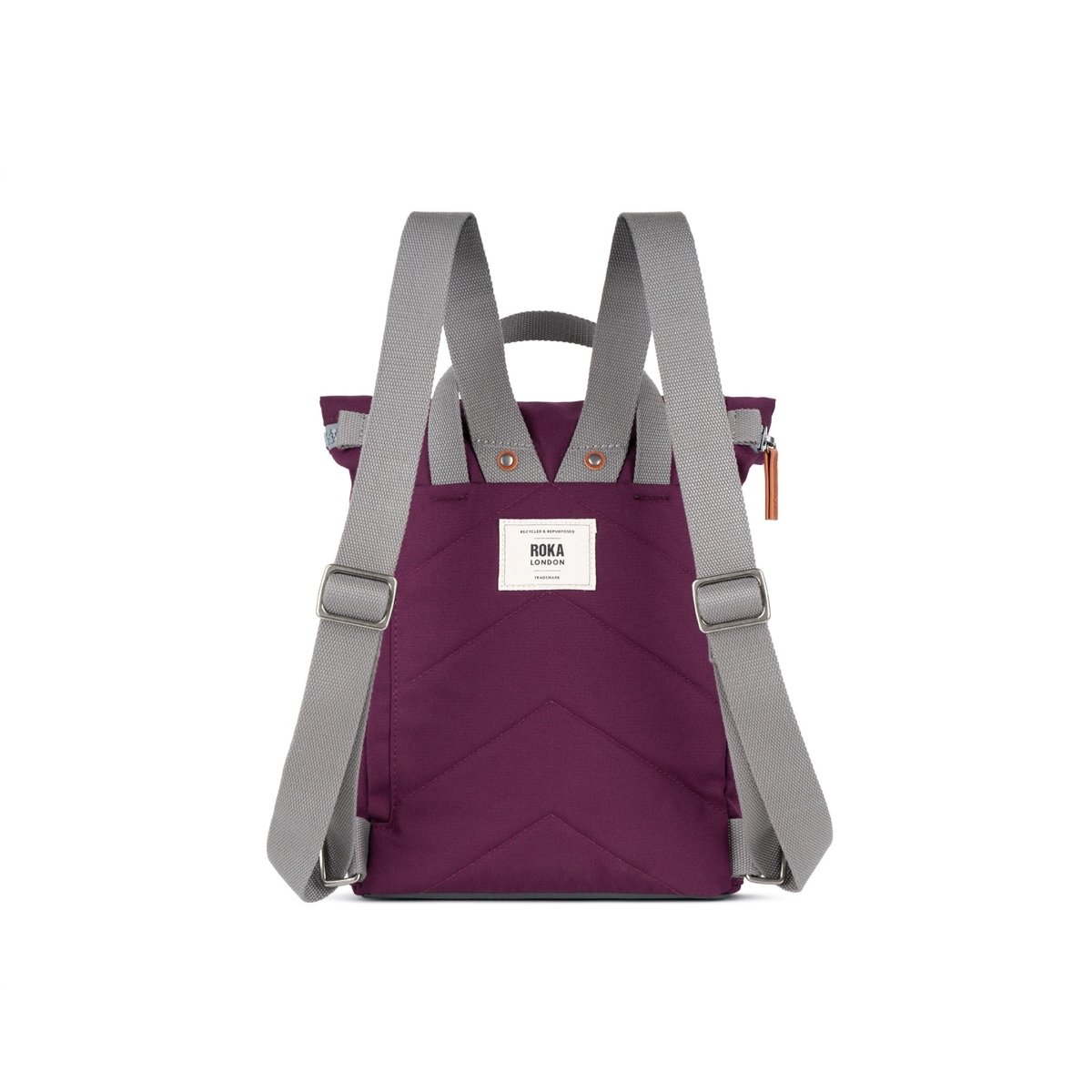 Finchley Backpack Small Recycled Canvas - Cherry Lacquer - RUTHERFORD & Co