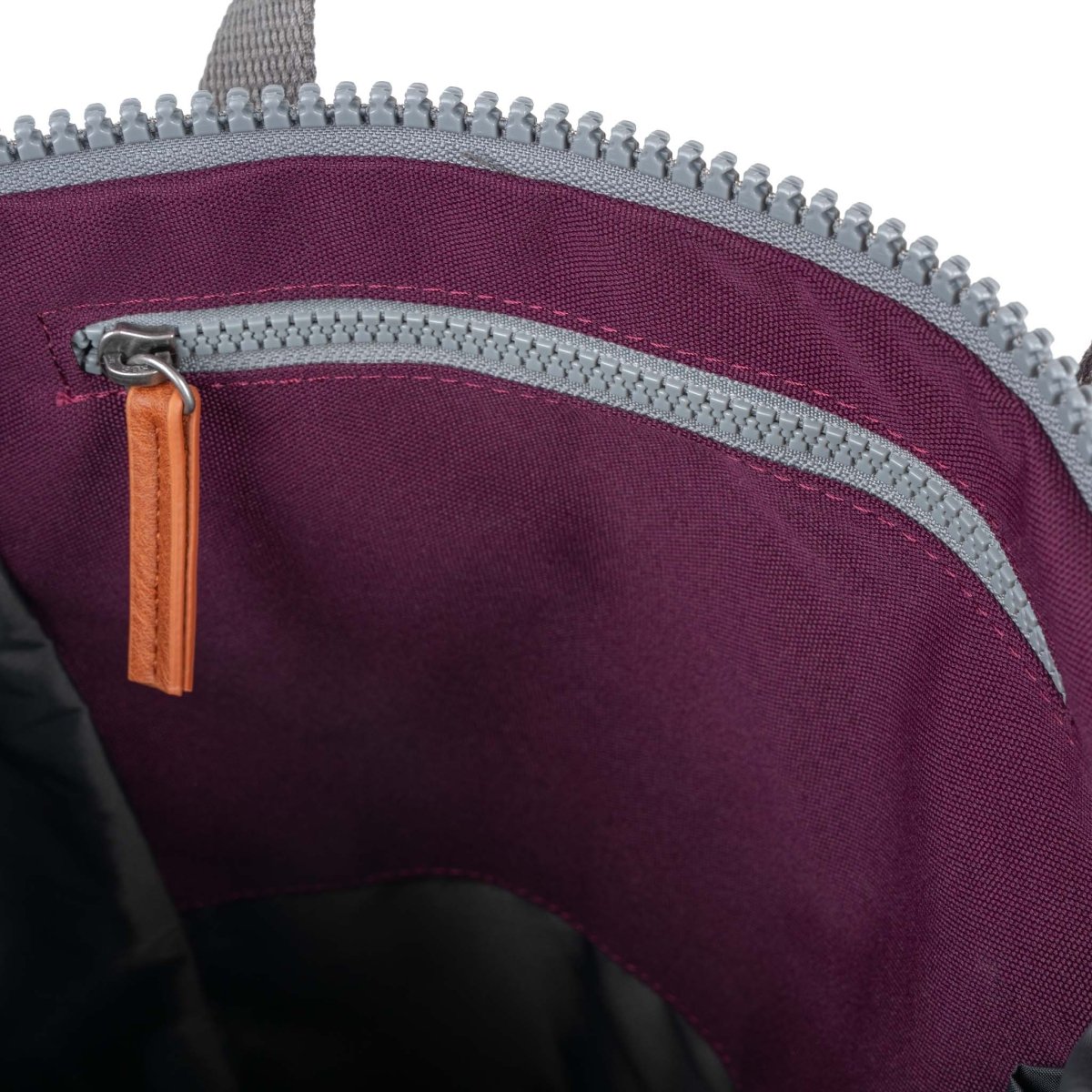 Finchley Backpack Small Recycled Canvas - Cherry Lacquer - RUTHERFORD & Co