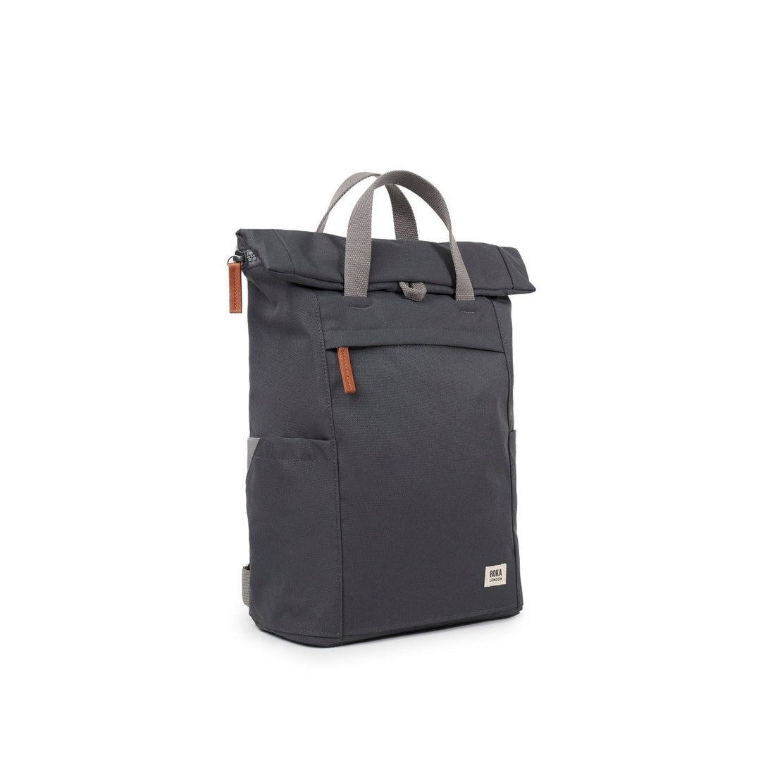 Finchley Backpack Small Recycled Canvas - Faded Black - RUTHERFORD & Co