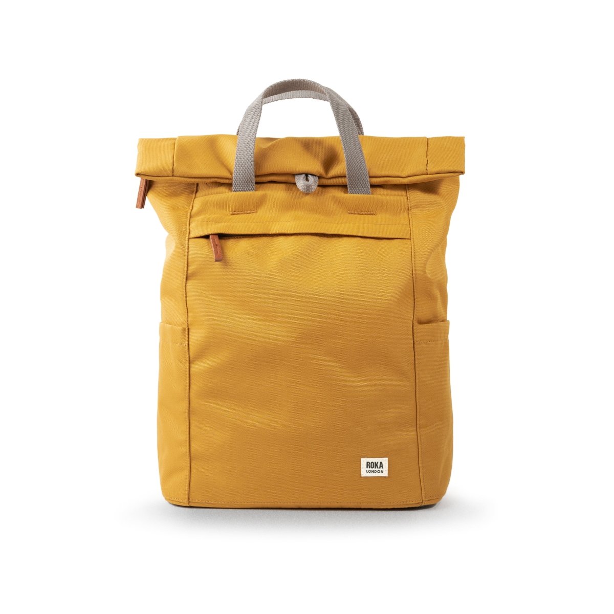 Finchley Backpack Small Recycled Canvas - Flax - RUTHERFORD & Co