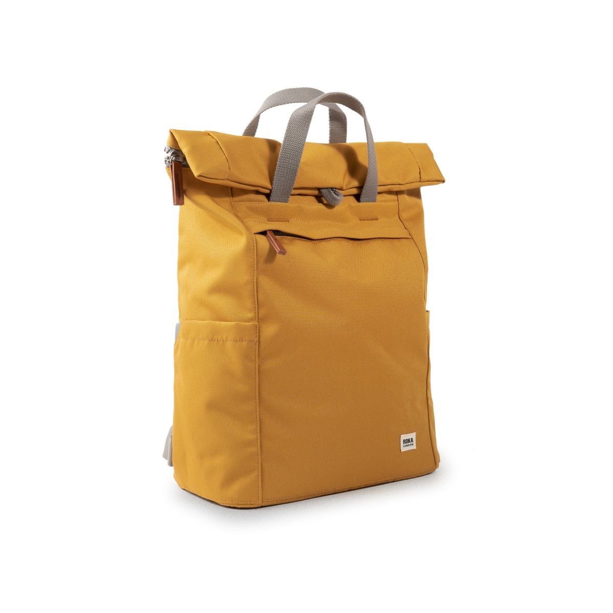 Finchley Backpack Small Recycled Canvas - Flax - RUTHERFORD & Co