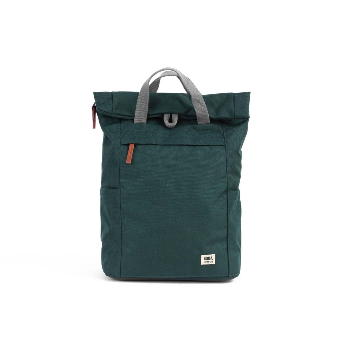 Finchley Backpack Small Recycled Canvas - Forest - RUTHERFORD & Co