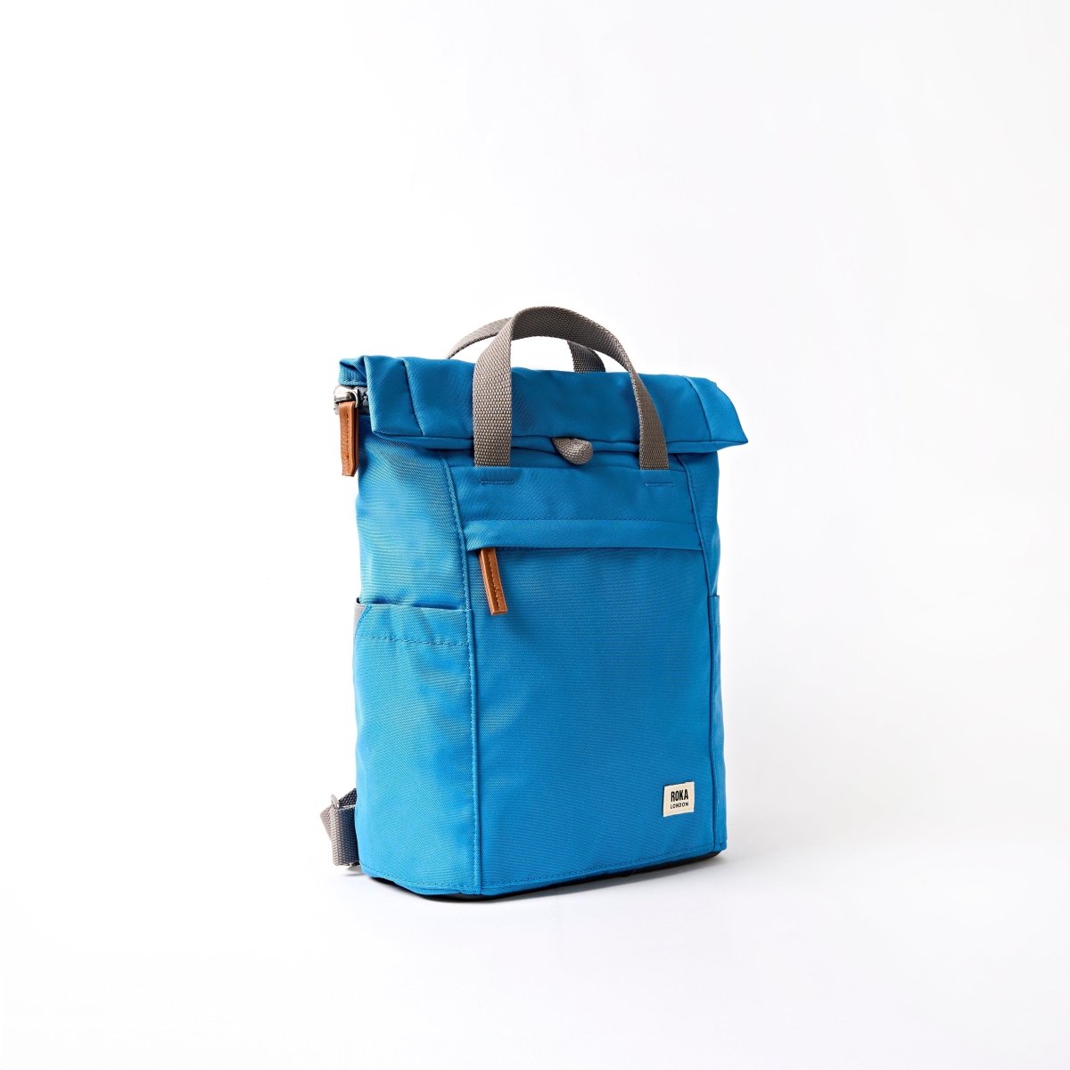Finchley Backpack Small Recycled Canvas - Malibu Blue - RUTHERFORD & Co