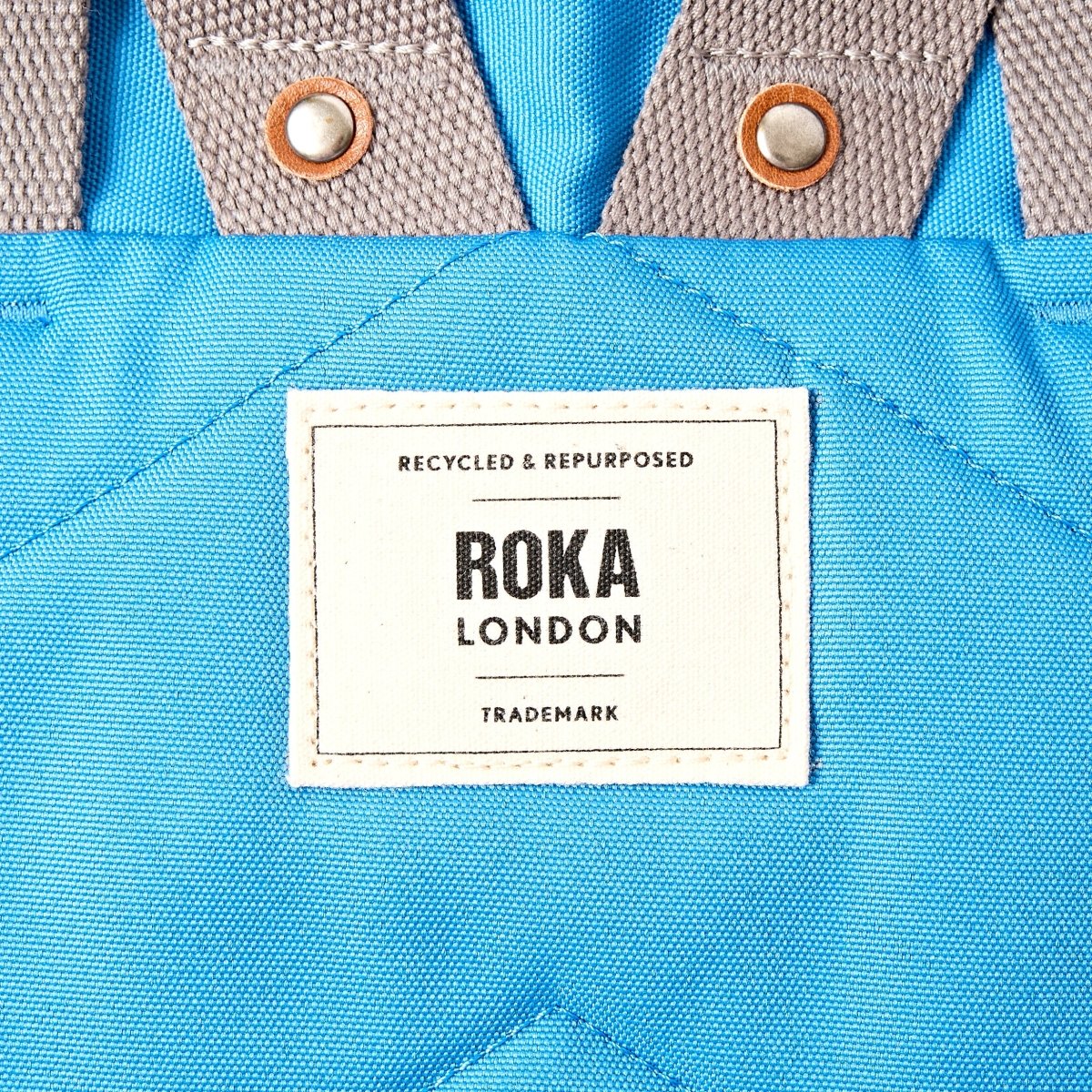 Finchley Backpack Small Recycled Canvas - Malibu Blue - RUTHERFORD & Co