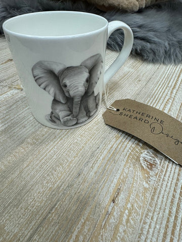 Fine Bone China Mug - Elephant - RUTHERFORD & Co