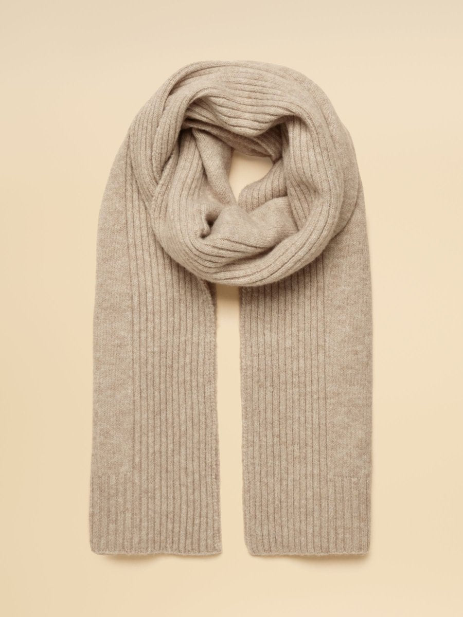 Fine Knit Oatmeal Scarf - RUTHERFORD & Co