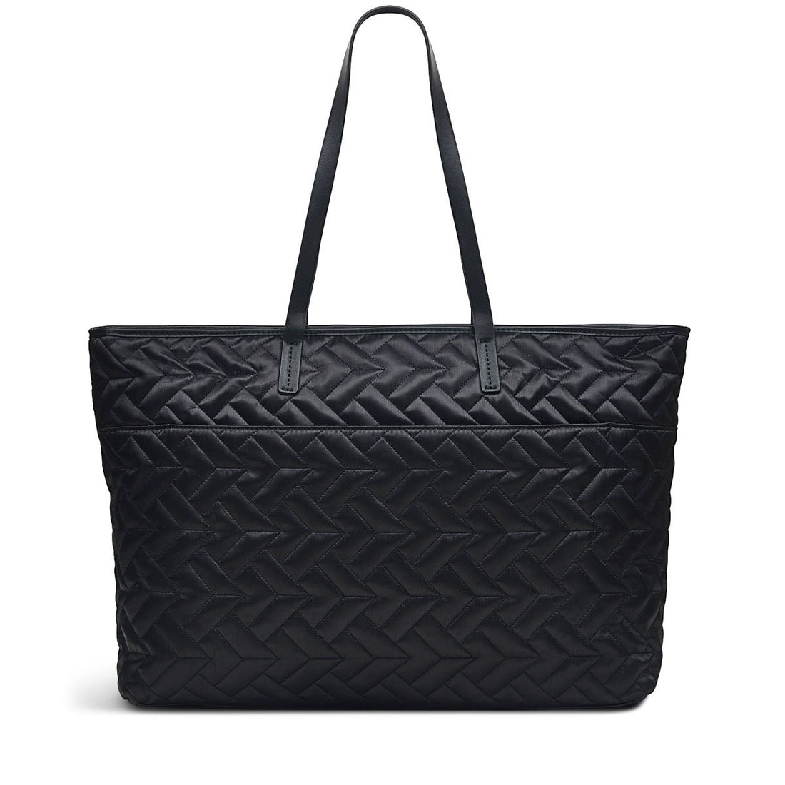 Finsbury Park - Quilted Black Large Ziptop Shoulder - RUTHERFORD & Co
