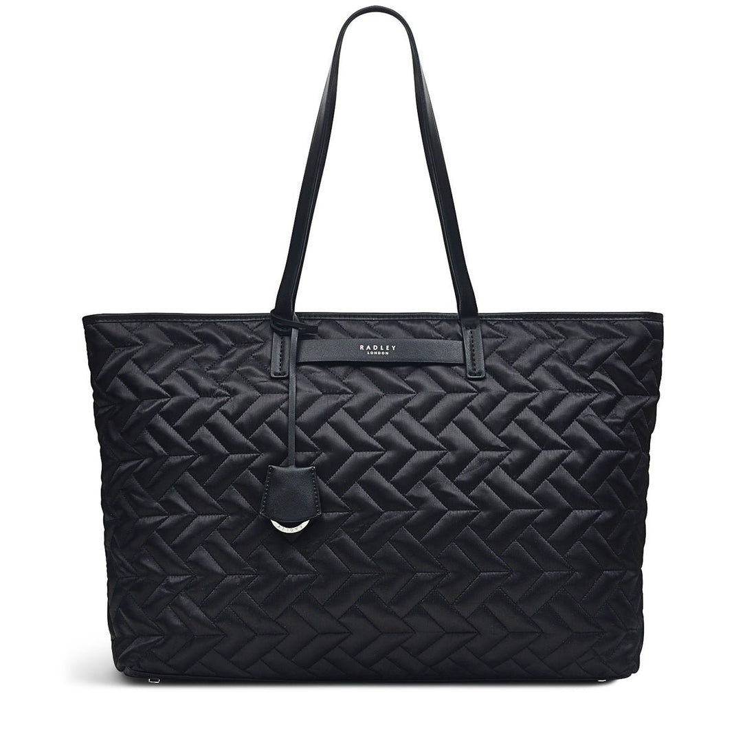 Finsbury Park - Quilted Black Large Ziptop Shoulder - RUTHERFORD & Co