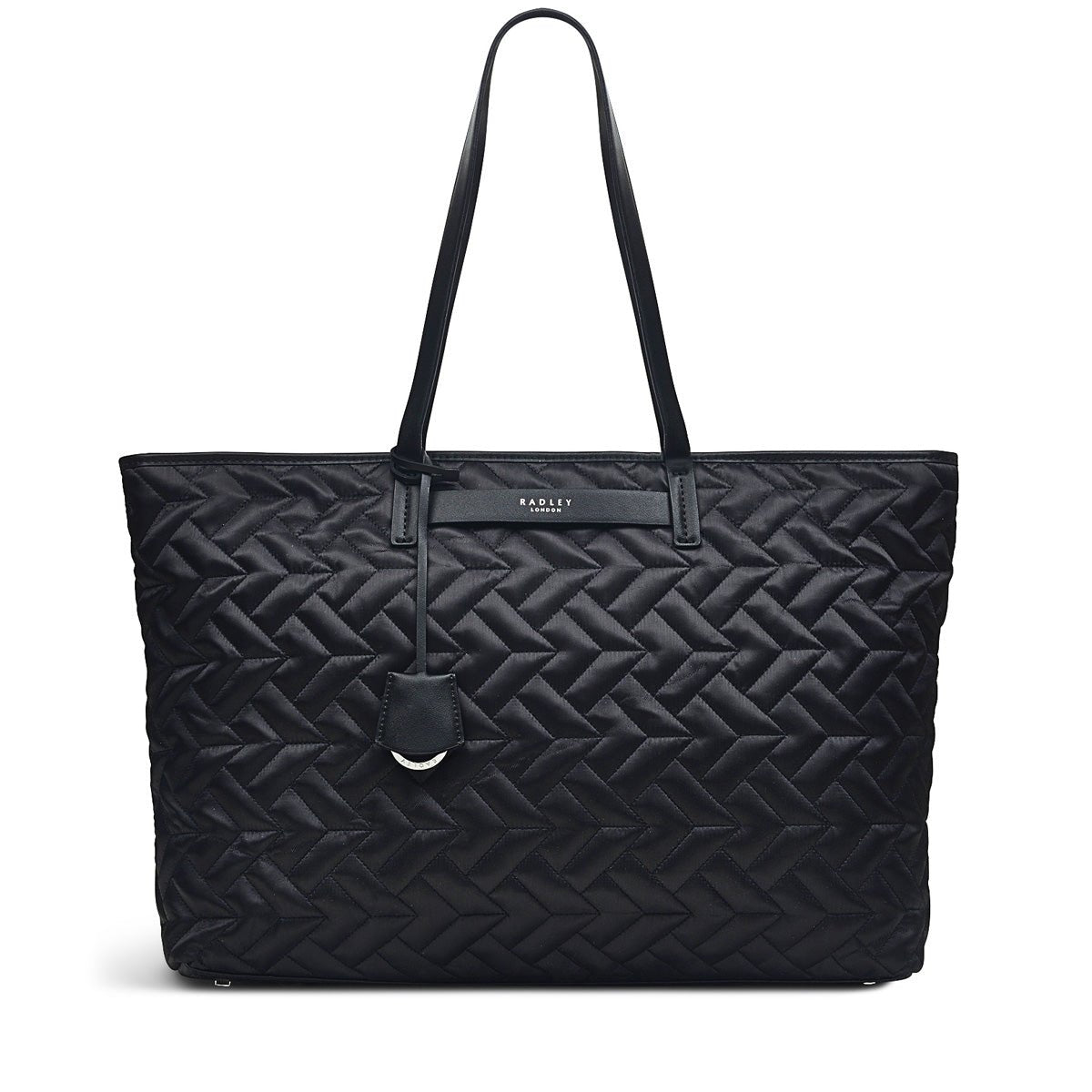 Finsbury Park - Quilted Black Large Ziptop Shoulder - RUTHERFORD & Co