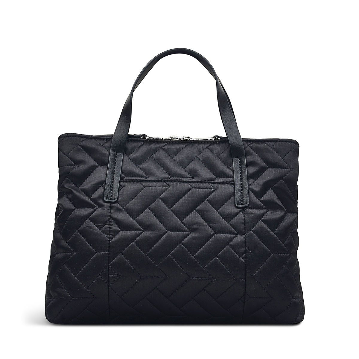 Finsbury Park - Quilted Black Medium Ziptop Multiway - RUTHERFORD & Co