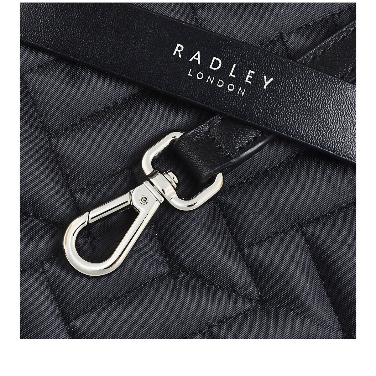 Finsbury Park - Quilted Black Medium Ziptop Multiway - RUTHERFORD & Co