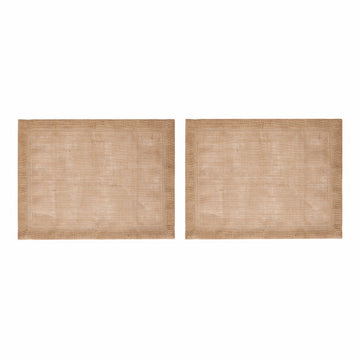 Mikasa Rectangle Jute Placemats, Set of 2, Natural