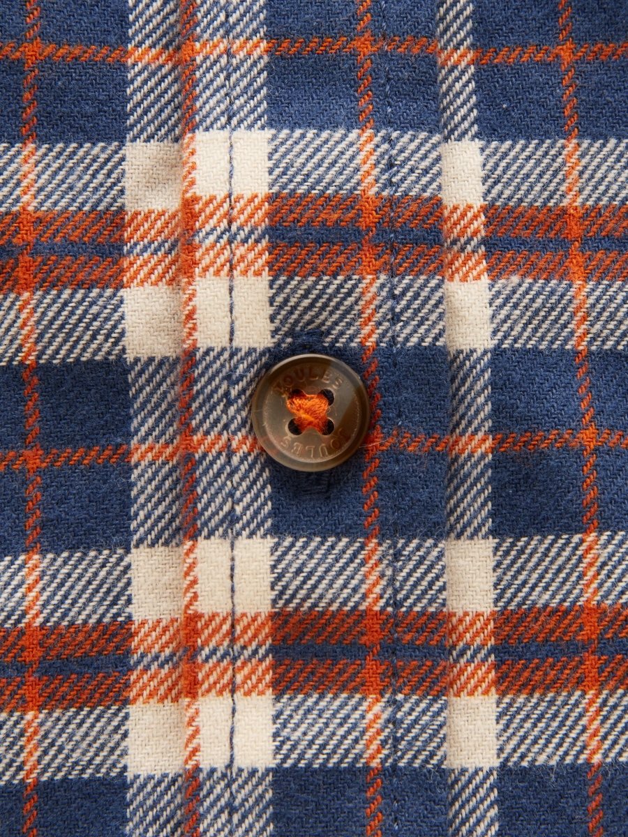 Flannel Checked Shirt - Burnt Orange - RUTHERFORD & Co