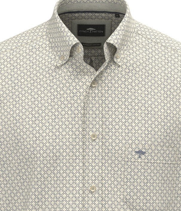 Flannel Print Shirt - Air Blue - RUTHERFORD & Co