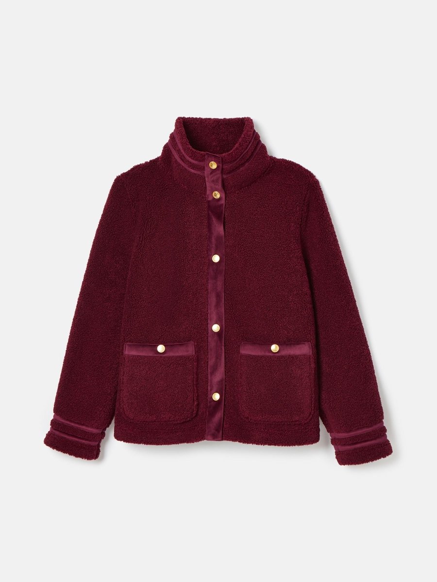 Fleur Red Fleece Jacket - RUTHERFORD & Co