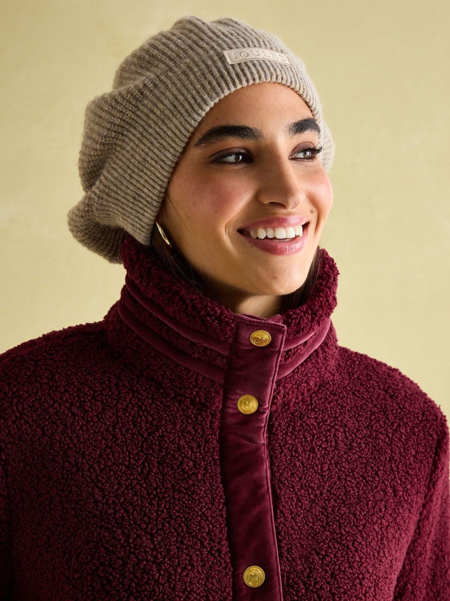 Fleur Red Fleece Jacket - RUTHERFORD & Co