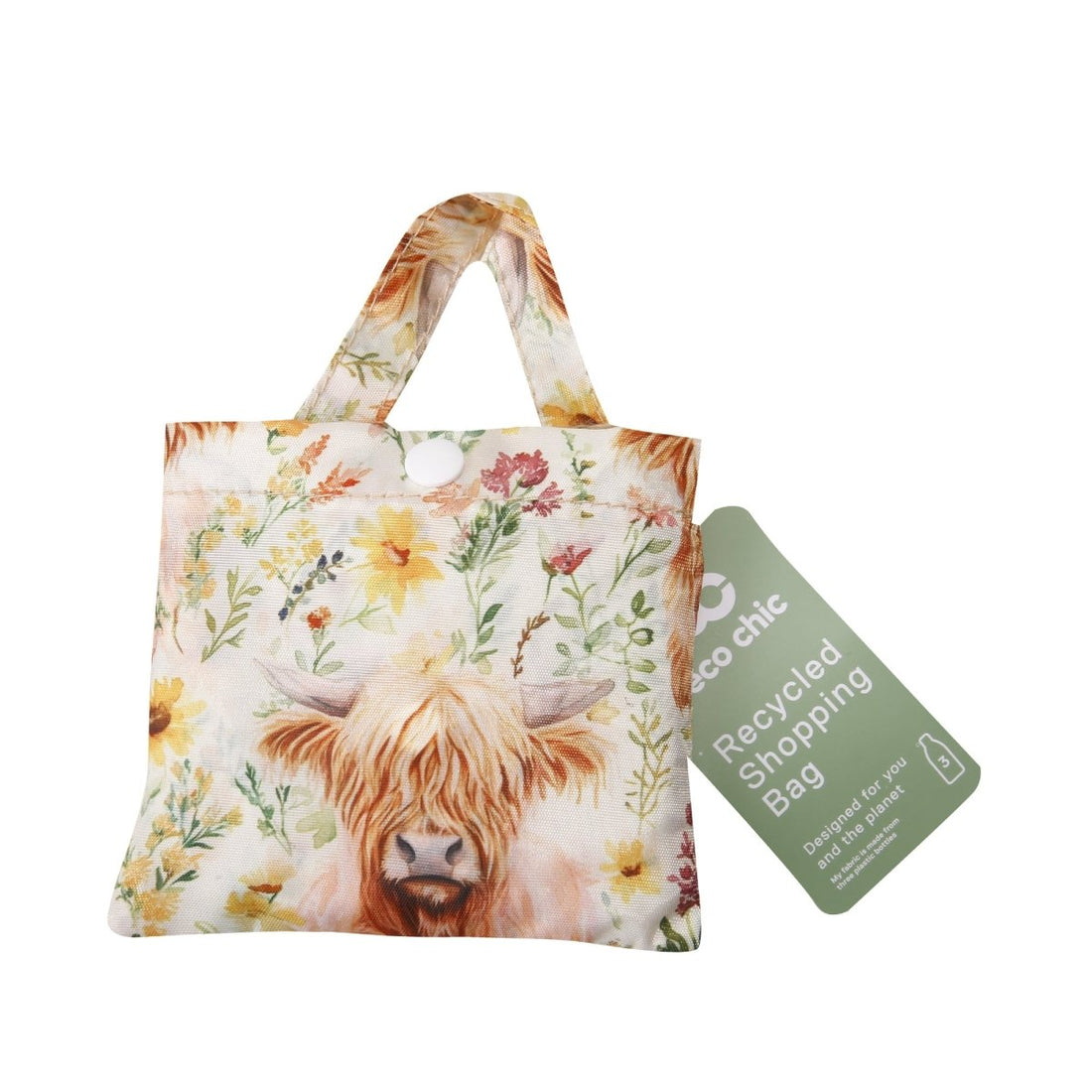 Floral Highland Cow Beige - RUTHERFORD & Co