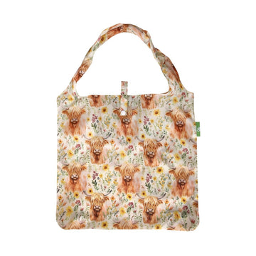 Floral Highland Cow Beige - RUTHERFORD & Co