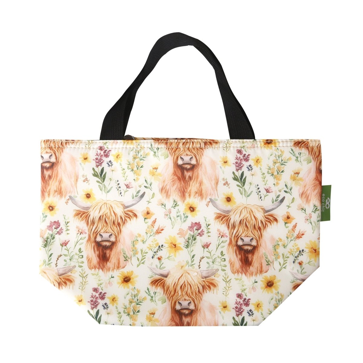 Floral Highland Cow Beige - RUTHERFORD & Co