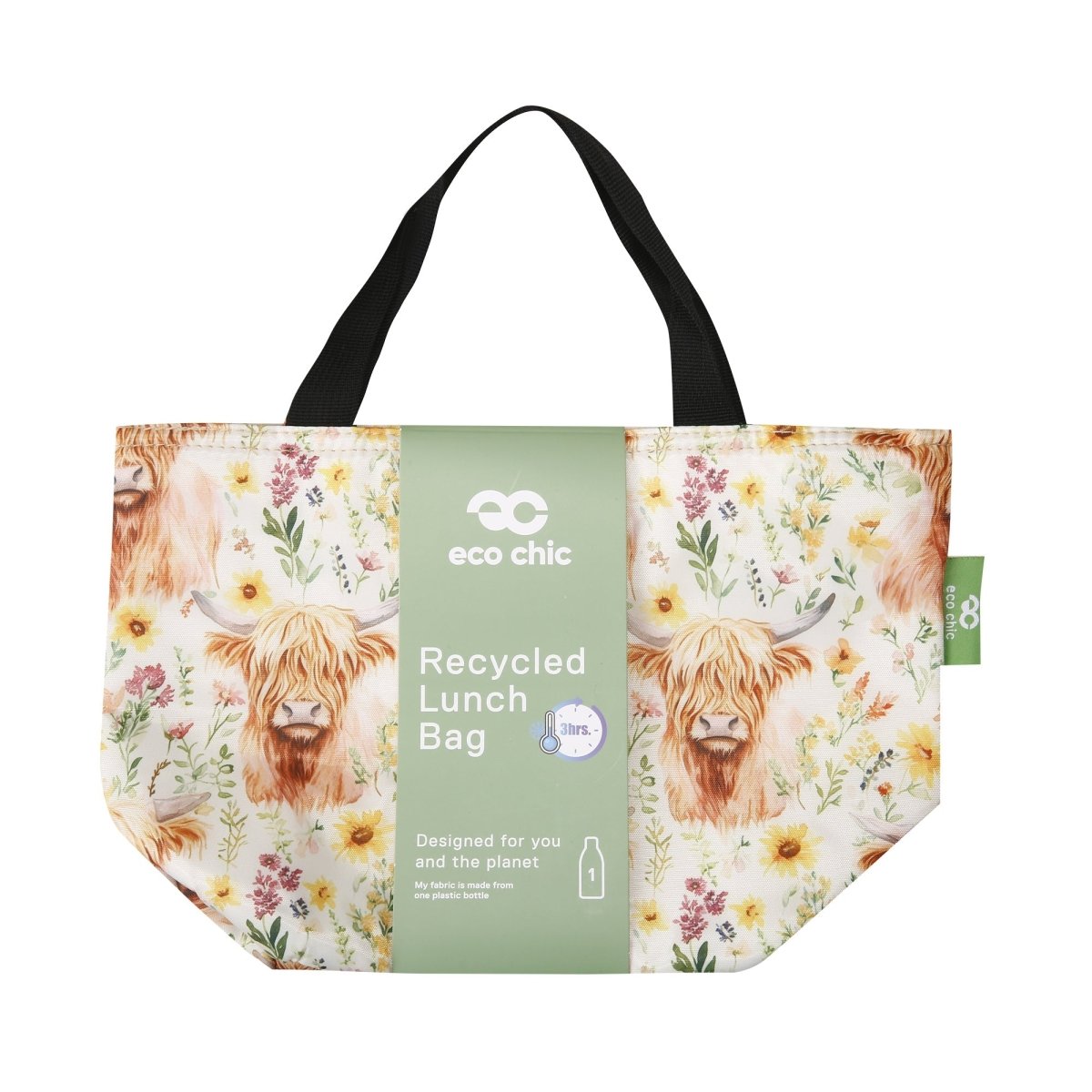 Floral Highland Cow Beige - RUTHERFORD & Co