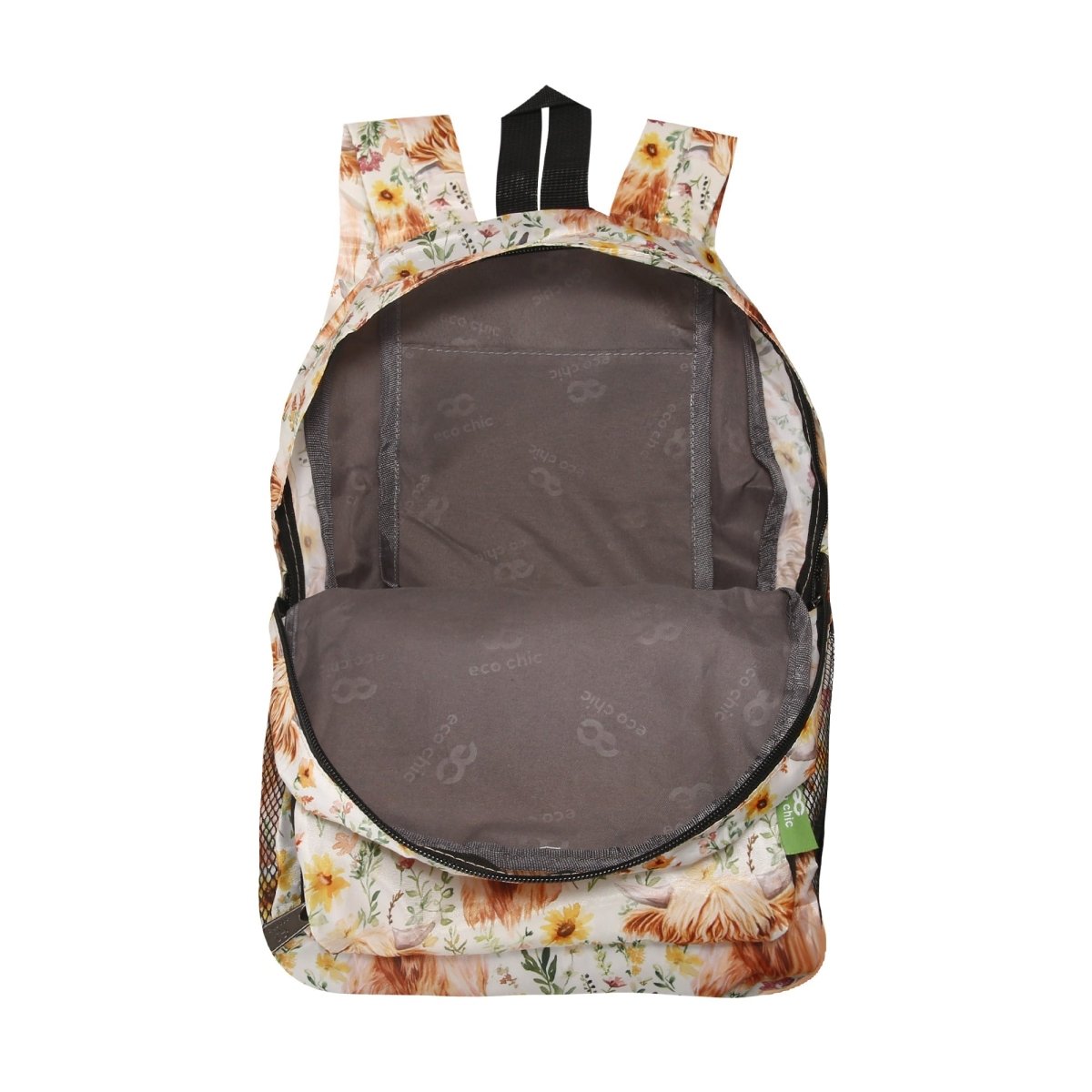 Floral Highland Cow Beige - RUTHERFORD & Co