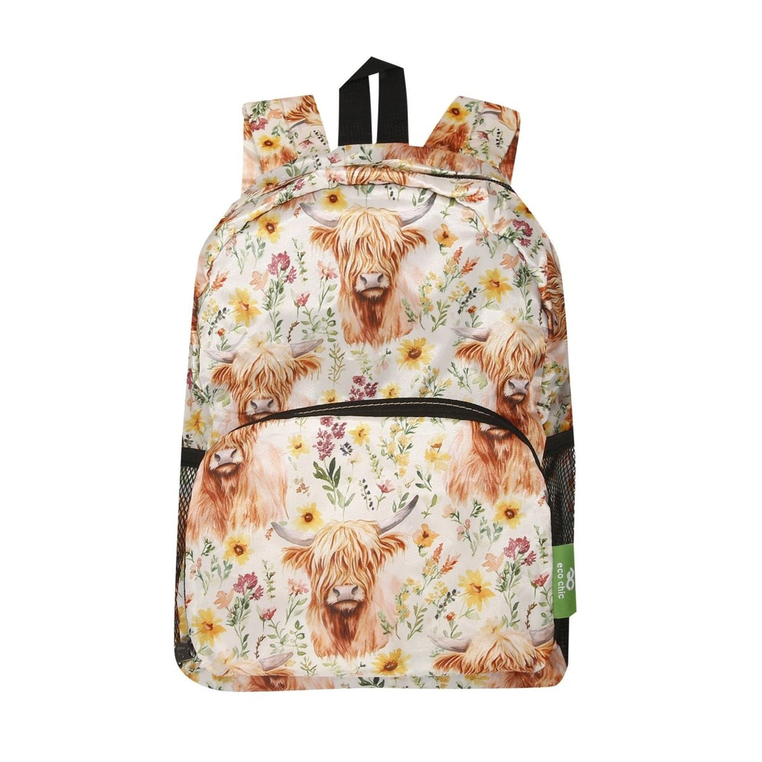Floral Highland Cow Beige - RUTHERFORD & Co