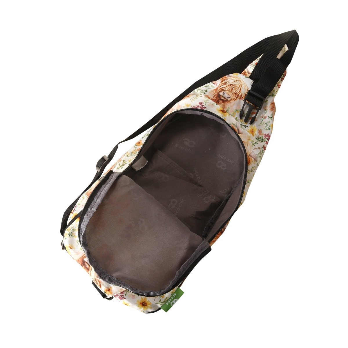Floral Highland Cow Beige - RUTHERFORD & Co