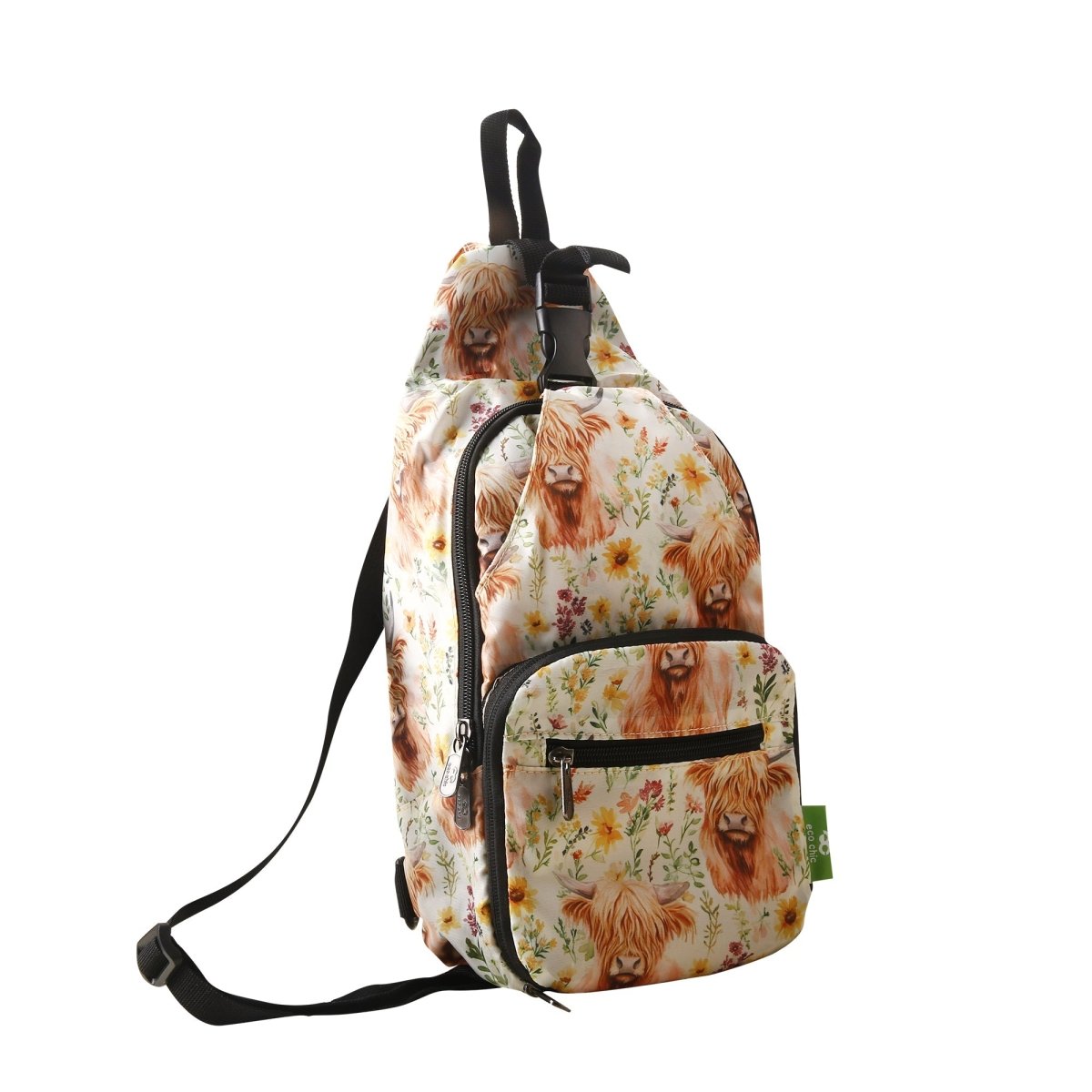 Floral Highland Cow Beige - RUTHERFORD & Co