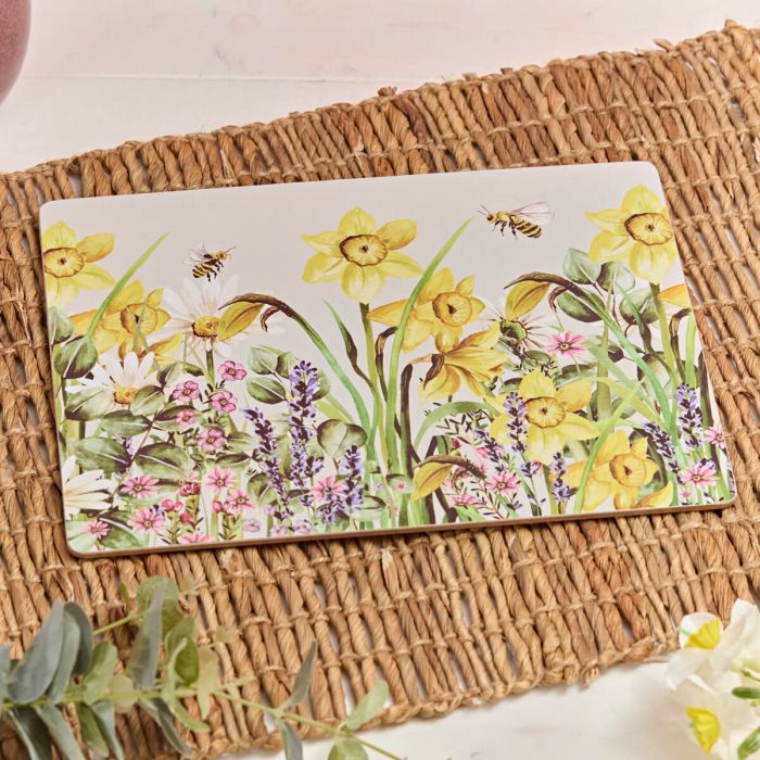 FLORAL SPLENDOUR HEAT RESISTANT PLACEMAT BOX OF 4 - RUTHERFORD & Co