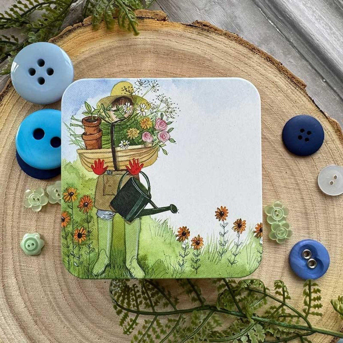 Flower Garden Square Tin - RUTHERFORD & Co